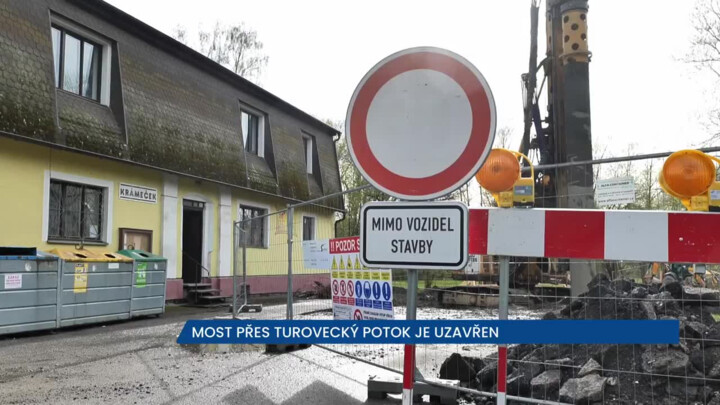 Most v obci Nuzbely se rekonstruuje, platí objízdné trasy