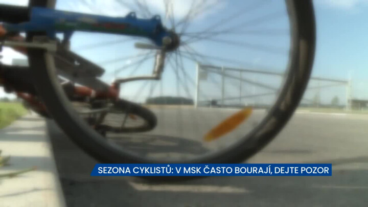 Sezona cyklistů je tady: v Moravskoslezském kraji často bourají