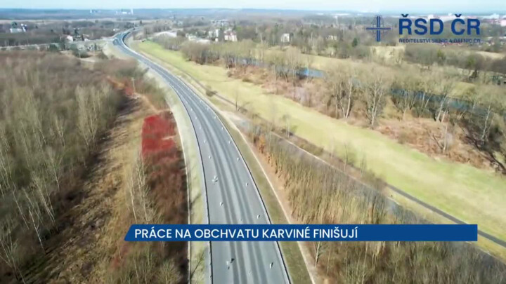 Práce na obchvatu Karviné finišují, řidiči ho budou moci využívat od léta