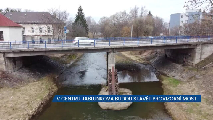 V centru Jablunkova budou stavět provizorní most