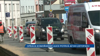 Oprava Komořanské ulice v Praze potrvá až do listopadu, provoz je omezen