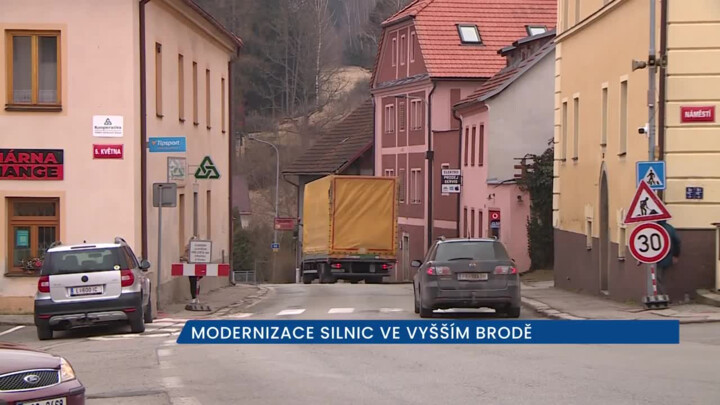 Částečné i úplné uzavírky ve Vyšším Brodě