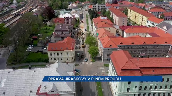Oprava Jiráskovy ulice v Rokycanech je v plném proudu