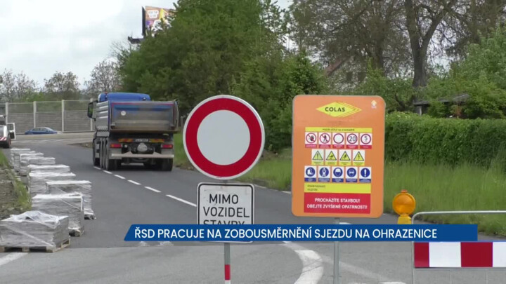 ŘSD pracuje na zobousměrnění sjezdu na Ohrazenice