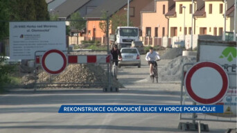 Rekonstrukce Holické ulice v Horce nad Moravou pokračuje, na řidiče čekají omezení