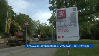 Probíhá oprava silnice Badeniho na Praze 6, na řidiče čeká kompletní uzavírka