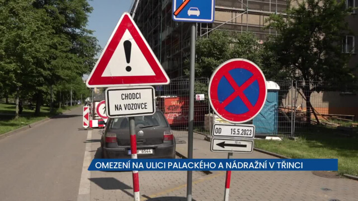 Omezení provozu na ulici Palackého a Nádražní v Třinci