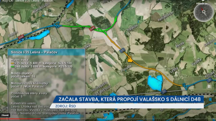 Začala stavba Palačovské spojky, silnice v budoucnu propojí Valašsko s dálnicí D48