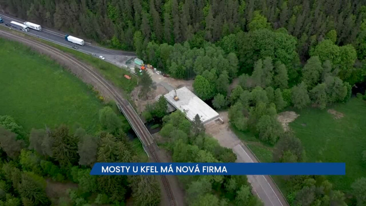 Zakonzervované mosty u Kfel už opravuje nová firma, provoz je stále kyvadlový