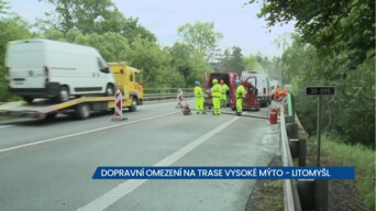 Dopravní omezení na trase Vysoké Mýto – Litomyšl
