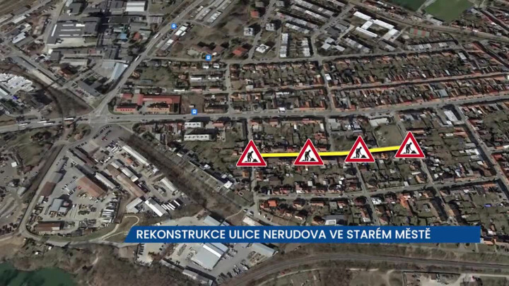 Ulice Nerudova ve Starém Městě bude minimálně do konce prázdnin neprůjezdná