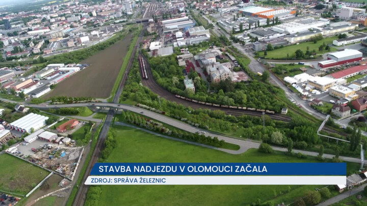 Stavba nadjezdu v Olomouci začala, zvýší bezpečnost i pro řidiče