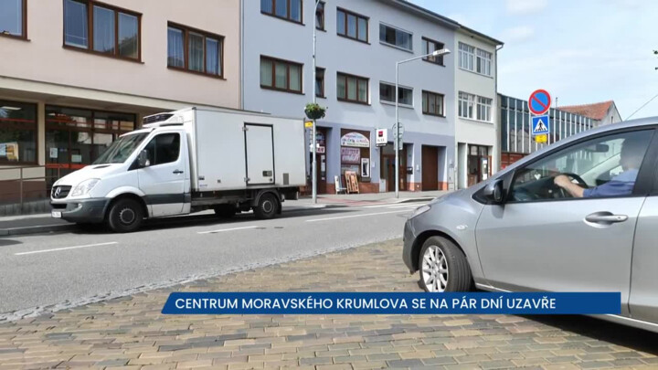 Centrum Moravského Krumlova bude na pár dní uzavřeno, nebude možné projet