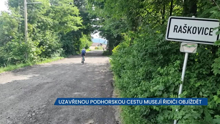 Uzavřenou podhorskou cestu mezi Frýdlantem n/O a Pražmem musejí řidiči objíždět