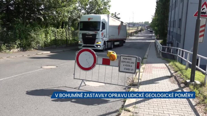 Geologické poměry zkomplikovaly stavební práce v Lidické ulici v Bohumíně