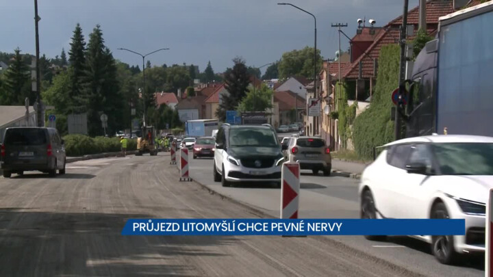 ŘSD opravuje průjezd Litomyšlí, omezení potrvají do září