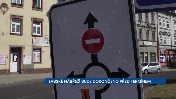 Labské nábřeží v Děčíně bude dokončeno před termínem, původně mělo být hotovo až v první půli srpna