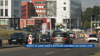 Dopravu ve Zlíně komplikuje částečná uzavírka na I/49, potrvá do půlky srpna