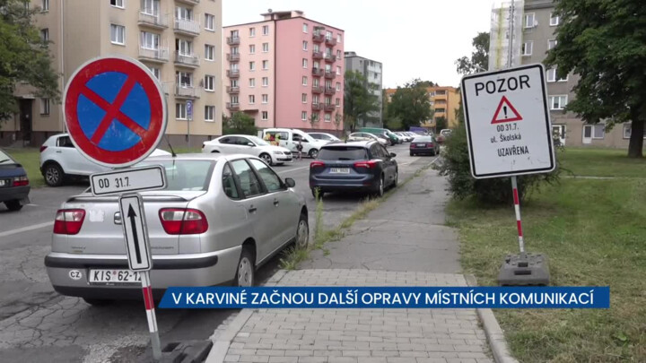 V Karviné se rozjíždí další opravy místních komunikací, pozor na dopravní změny