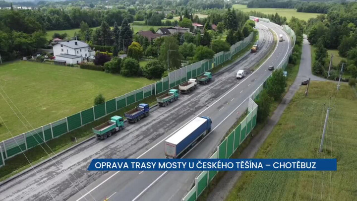 ŘSD opravuje trasu Mosty u Českého Těšína – Chotěbuz