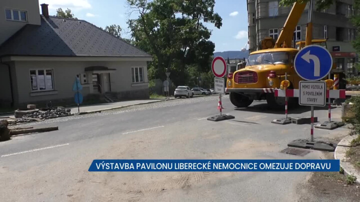 Výstavba v Krajské nemocnici Liberec si vyžádá několik uzavírek