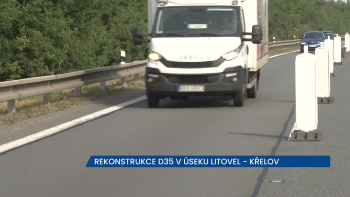 Rekonstrukce D35 v úseku Litovel - Křelov, řidiči musí počítat se zúžením