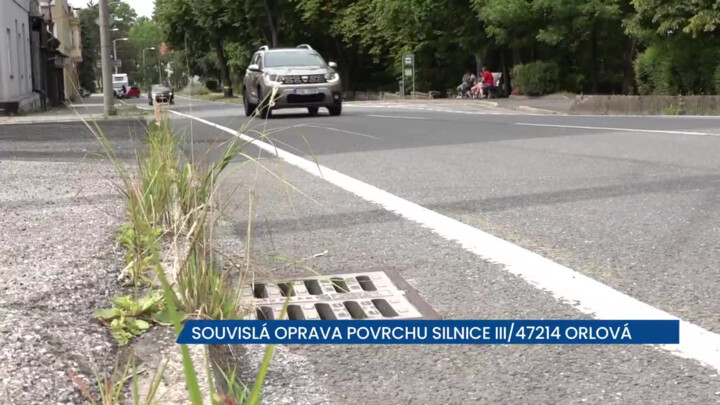 Chystá se souvislá oprava povrchu silnice III/47214 Orlová