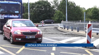 V Plzni probíhá oprava frekventovaného Rondelu, bude trvat do poloviny října