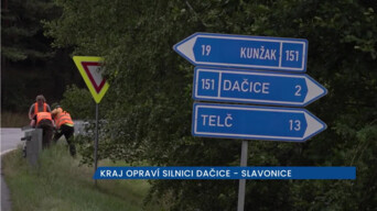 Začala rekonstrukce silnice z Dačic do Slavonic na Jindřichohradecku