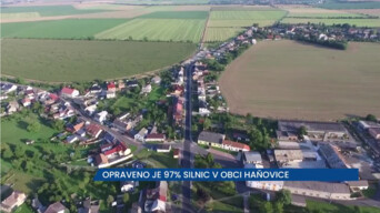 Opraveno je 97 % silnic v obci Haňovice, rozkopané silnice, uzavírky a objížďky jsou minulostí