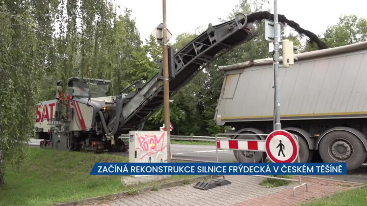 Rekonstrukce silnice Frýdecká v Českém Těšíně omezí dopravu do prosince