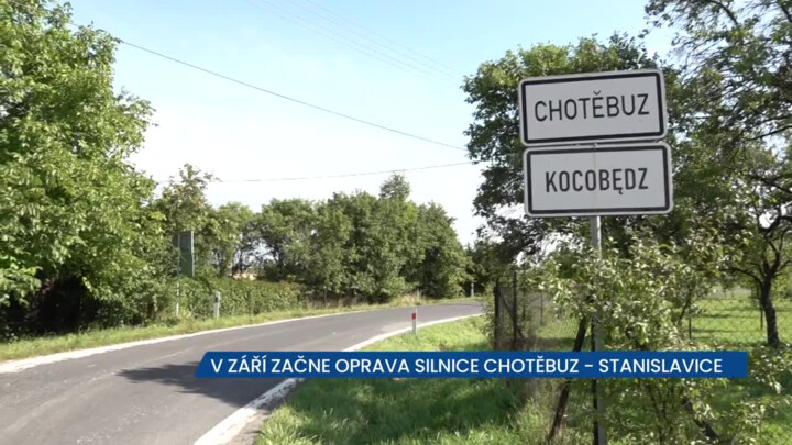 Začíná 2. etapa opravy silnice Chotěbuz-Stanislavice, uzavírky začnou 11. září