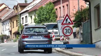 Provoz na ulici 9. května v Třebíči je omezen do 10. září
