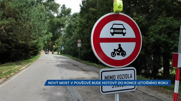 V listopadu bude hotový nový Poušovský most, zatím na něj řidiči nesmí