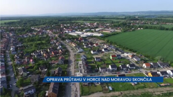 Oprava průtahu v Horce nad Moravou skončila