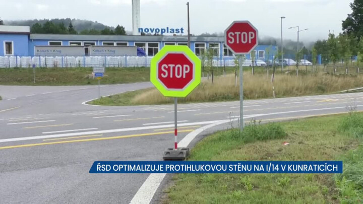 ŘSD optimalizuje protihlukovou stěnu v Kunraticích, na místě je zúžení