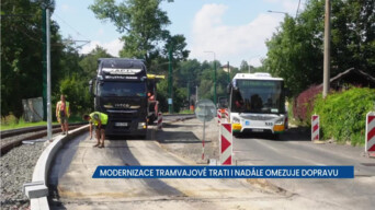 Modernizace tramvaje z Liberce do Jablonce nad Nisou stále komplikuje dopravu