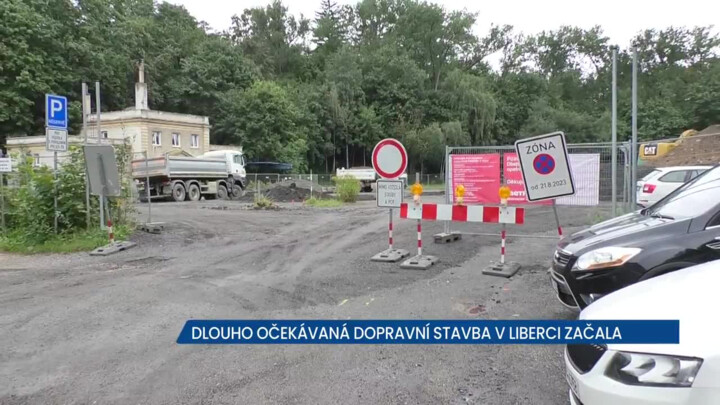 V centru Liberce vzniká nová dopravní třída Nová Pastýřská, vznikne i parkoviště P+R