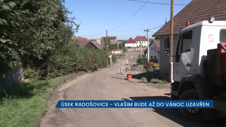 Úsek Radošovice - Vlašim bude až do Vánoc uzavřen