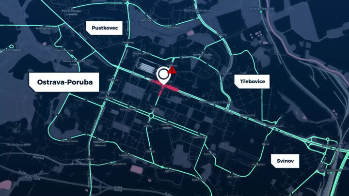 Dejte pozor na frekventované křižovatce v Ostravě-Porubě, patří mezi riziková místa v Moravskoslezském kraji