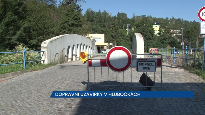 Dopravní uzavírky v Hlubočkách, kvůli opravě mostu se připravte na objížďky