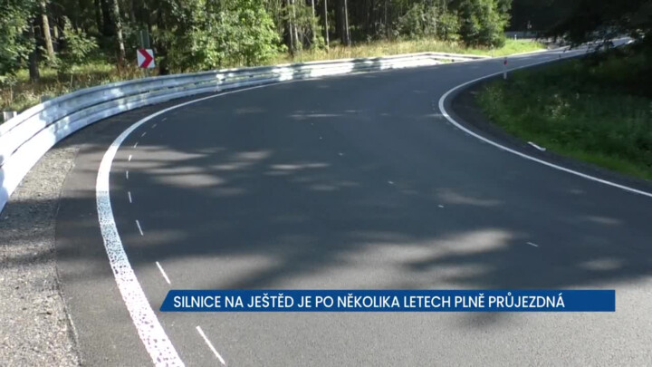 Silnice na Ještěd je po několika letech plně průjezdná