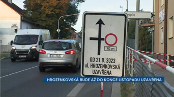 Hrozenkovská v Praze je až do konce listopadu uzavřena, řidiče na místě čeká zdržení