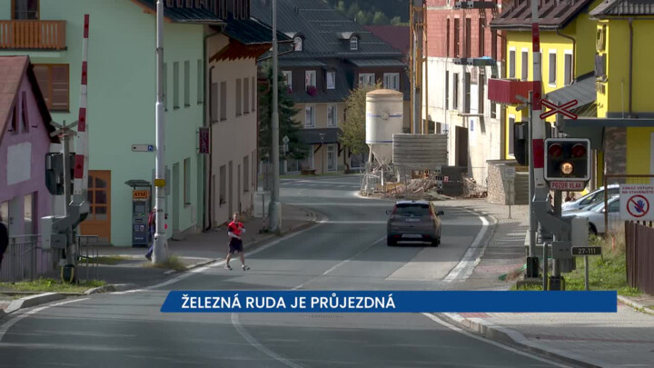 Komunikace I/27 v Železné Rudě je průjezdná