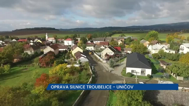 Oprava uzavřela silnici Troubelice - Uničov, na řidiče čeká objížďka