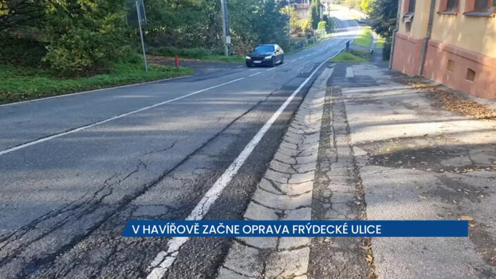 V Havířově se blíží oprava Frýdecké ulice, motoristé budou muset několik týdnů po objížďkách