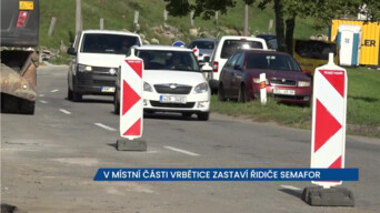 Ve Vlachovicích v místní části Vrbětice probíhá oprava silnice II. třídy, pozor ve špičkách