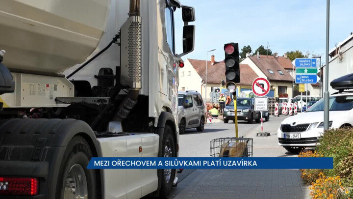 V Ořechově se rekonstruuje křižovatka, Jeřábkova ulice je uzavřena, řidiči musí objížďkami