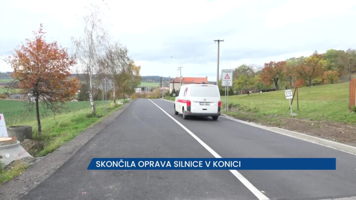 Skončila oprava silnice v Konici