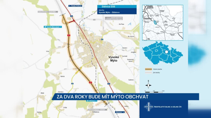 Za dva roky bude mít Vysoké Mýto obchvat D35